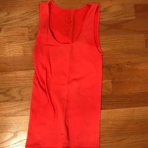 Bright orange sugar lip tank top